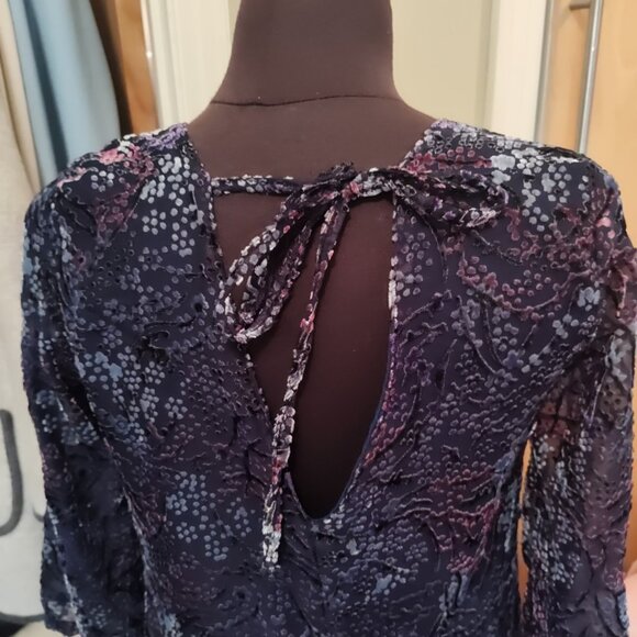 Studio Birkin Dress Made in France Carolina Fully Lined Sz M Laser Velvet - Picture 5 of 11